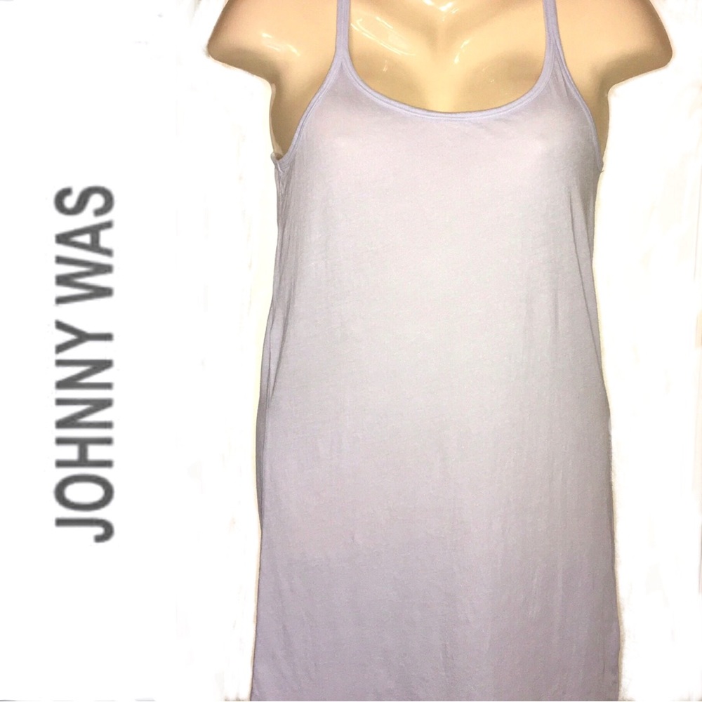 JOHNNY WAS pale blue tank top